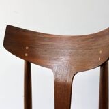 Set of 6 vintage Scandinavian teak chairs by Samcom, 1960