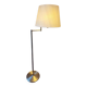 Walter von Nessen brass swivel-arm floor lamp with uplight, 1960s