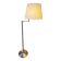 Walter von Nessen brass swivel-arm floor lamp with uplight, 1960s