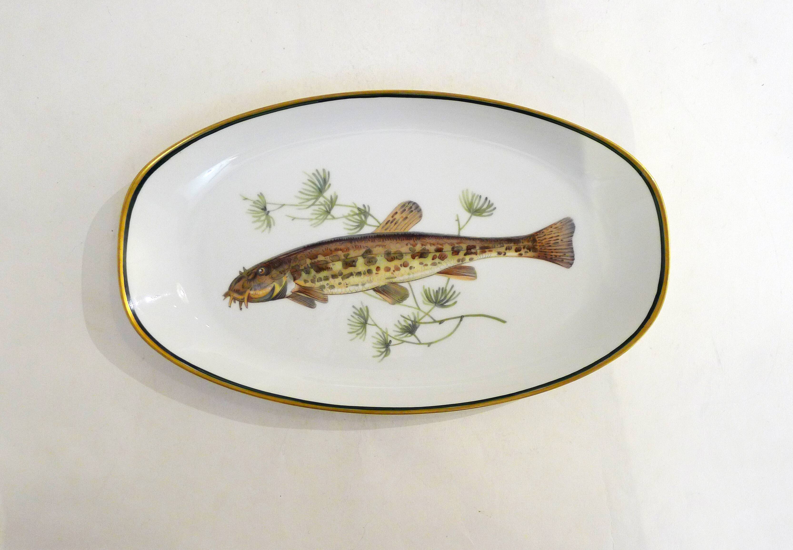 Porcelain fish dish