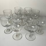 Antique stemmed glasses