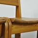 🟡 Vintage pine brutalist dining table chairs, Ate van APELDOORN, 1970s