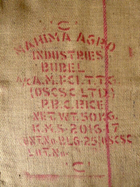 Bag of rice in burlap