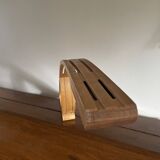 Lampe minimaliste en bois 1980