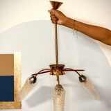 Mid-Century 3 Arm Spider Pendant Light