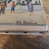 Adrien Raphaël Noulin huile sur toile Naïf/Paris,  la Concorde.