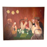 Oil painting "games" XL format 165x133cm
