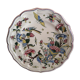 Old earthenware plate of Gien, cornucopia décor