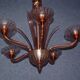 Lustre Améthyste (signé) Murano Vers 1940-50