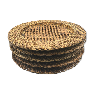 Set of 5 dessous of assiettes in veryse