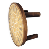 Roger Capron toute petite table d'appoint 52,5cm de diamètre