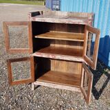 Ancien garde manger en teck birman