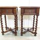 Paire de chevets Louis XIII en noyer