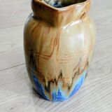 Pichet Metenier fin 19e céramique bleue