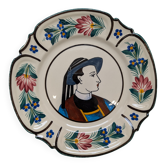 Old Breton HB Quimper plate