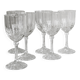 6 Vintage Clear Glass Shot Glasses