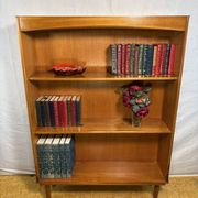 Vintage Mid-Century Teak Bookcase|1960s–1970s|Retro Scandinavian Style|Spac