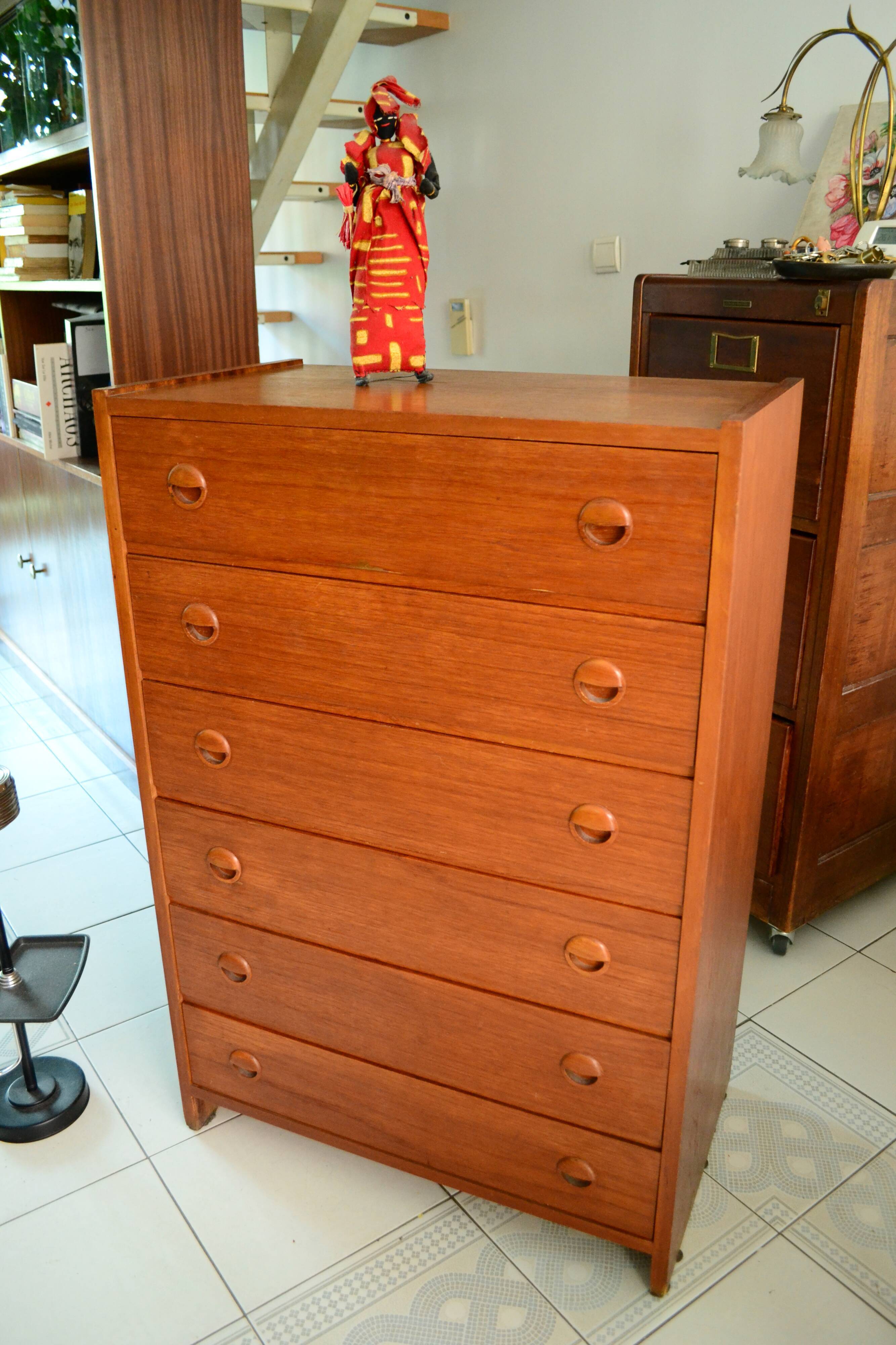 Scandinavian dresser teak rag picker 60s/70s