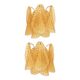 Sculptural Gold “Granigli” “Rondini” Murano Glass Wall Lamps in Modern Styl