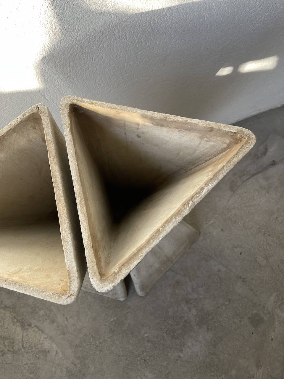 Planters jardinières fibrociment triangulaires