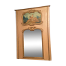 Miroir glace de cheminée trumeau à décor de scène galante style Louis XV