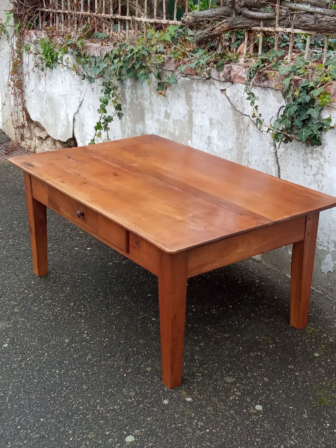 Cherry wood coffee table