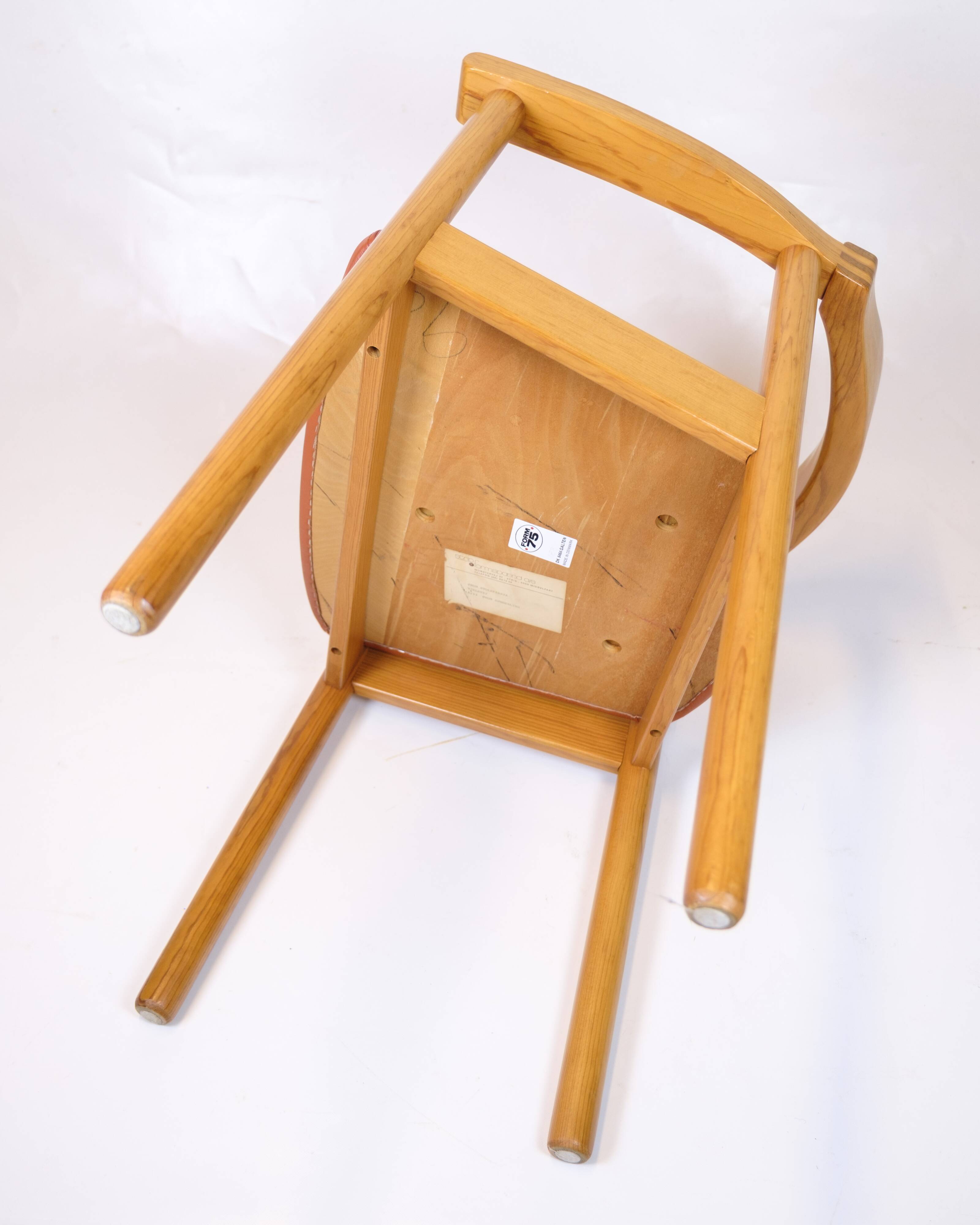 Armchair - Model Form 75 - Cognac leather seat - Tappede Collections - Andreas Hansen - 1980s