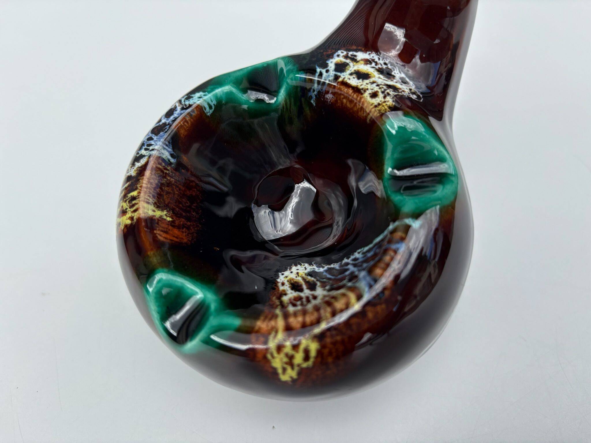 Vallauris Pipe-Shaped Ashtray