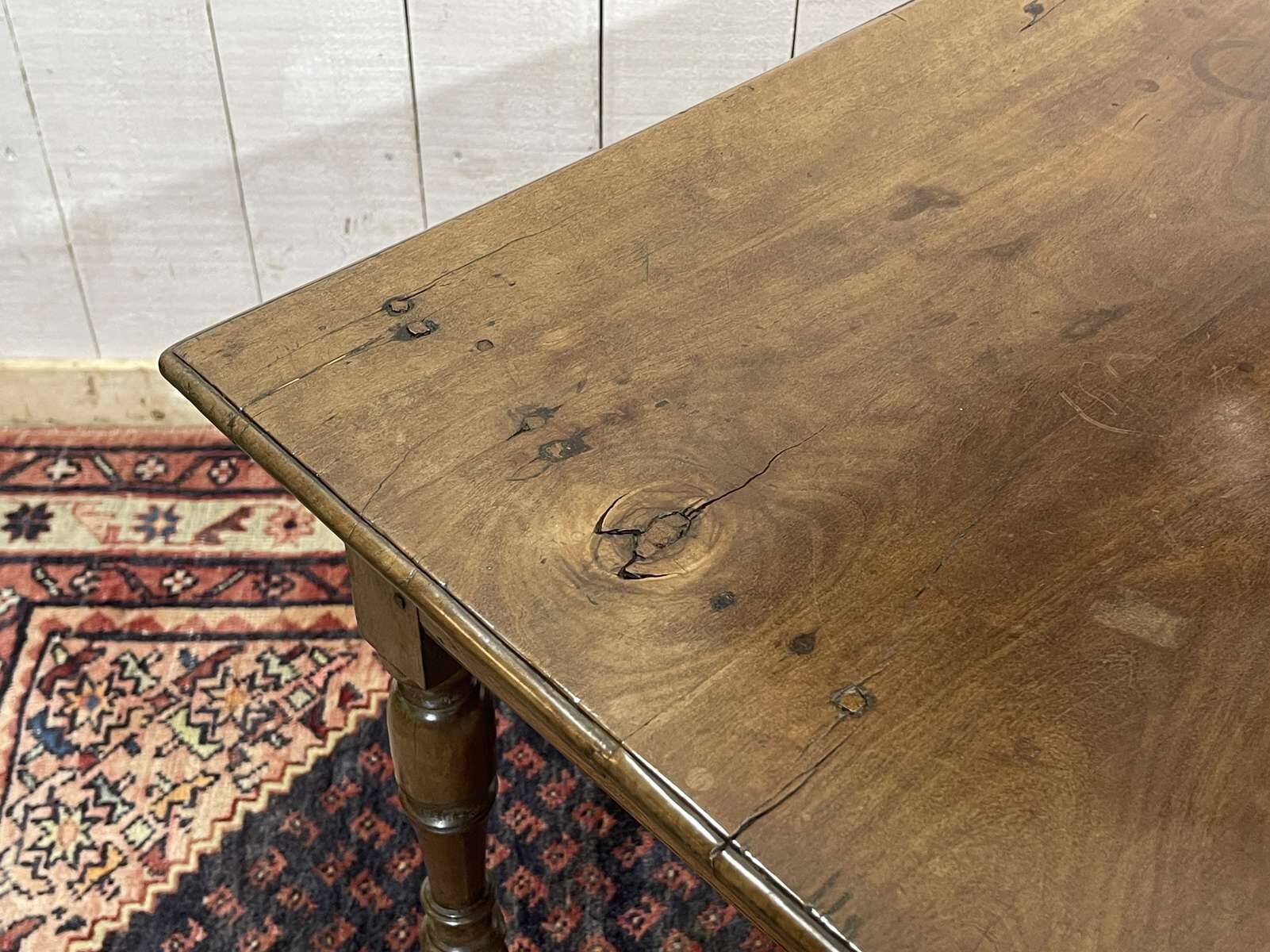 19th-century desk in walnut and oak