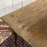 19th-century desk in walnut and oak