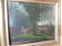 Paysage huile sur panneau signature monogramme