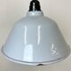 Industrial French Grey Enamel Factory Pendant Lamp, 1960s