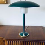 Lampe de table moderniste vert, France 1960s