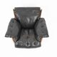 Armchair with footrest "Sheriff" by Sergio Rodrigues for ISA Bergam.