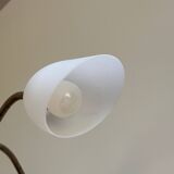 Wrought iron and brass floor lamp - Sweden, 1940s/1950s