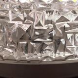 Glass ceiling lights diamond tips, double lighting, 32 cm