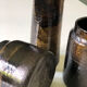 Ensemble de pots noirs poterie vintage 70’s