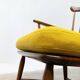 Mid-century rocking chair with new Kvadrat cushion by Børge Mogensen for FDB Møbler, 1960s.