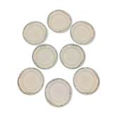 Lot of 10 plates in Terre de Fer Longchamp model Belleville