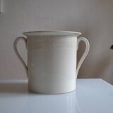 Très gros pot ancien en faïence de Sarreguemines