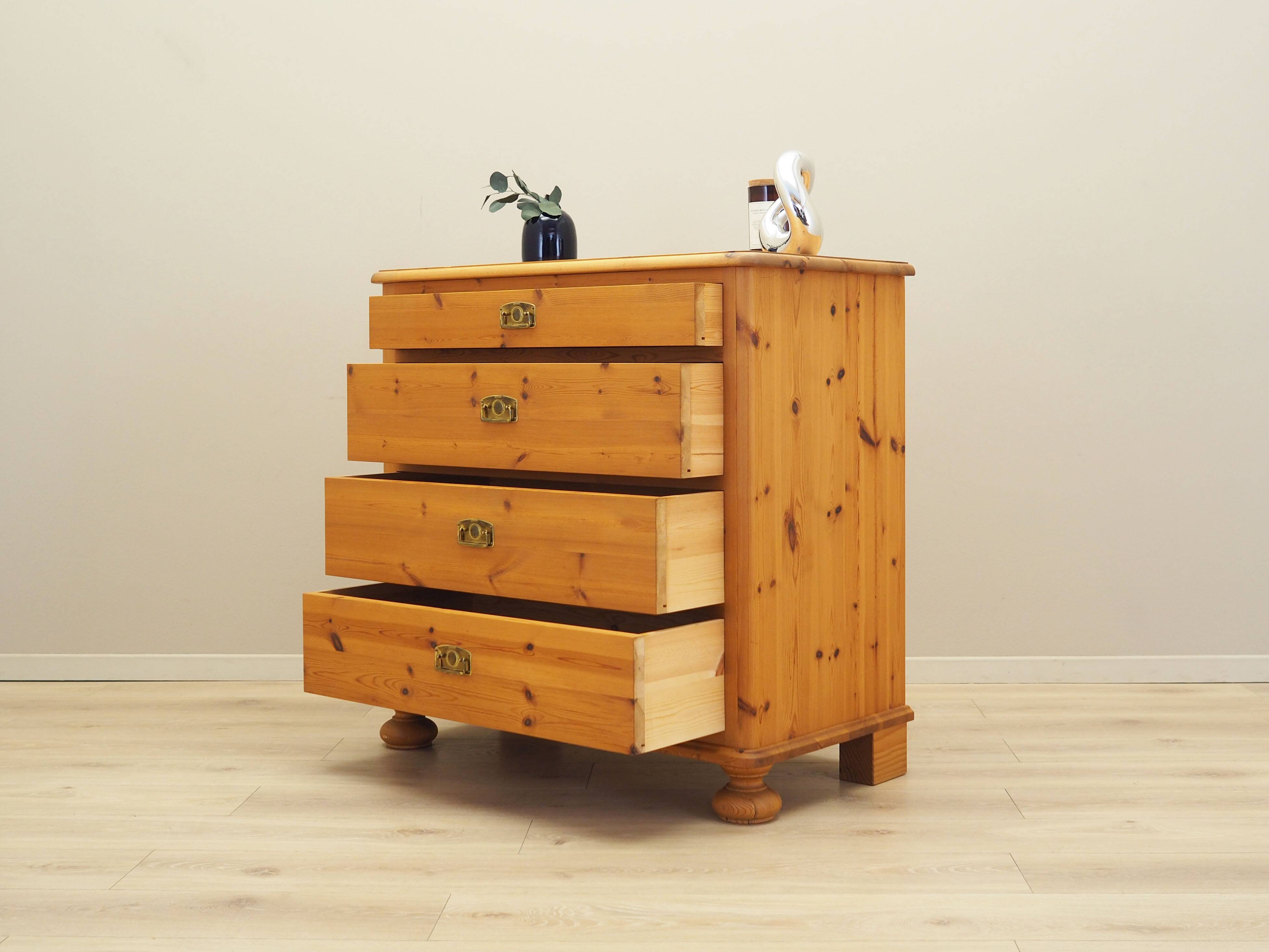 Pine chest of drawers, Danish design, 00s, production: Denmark