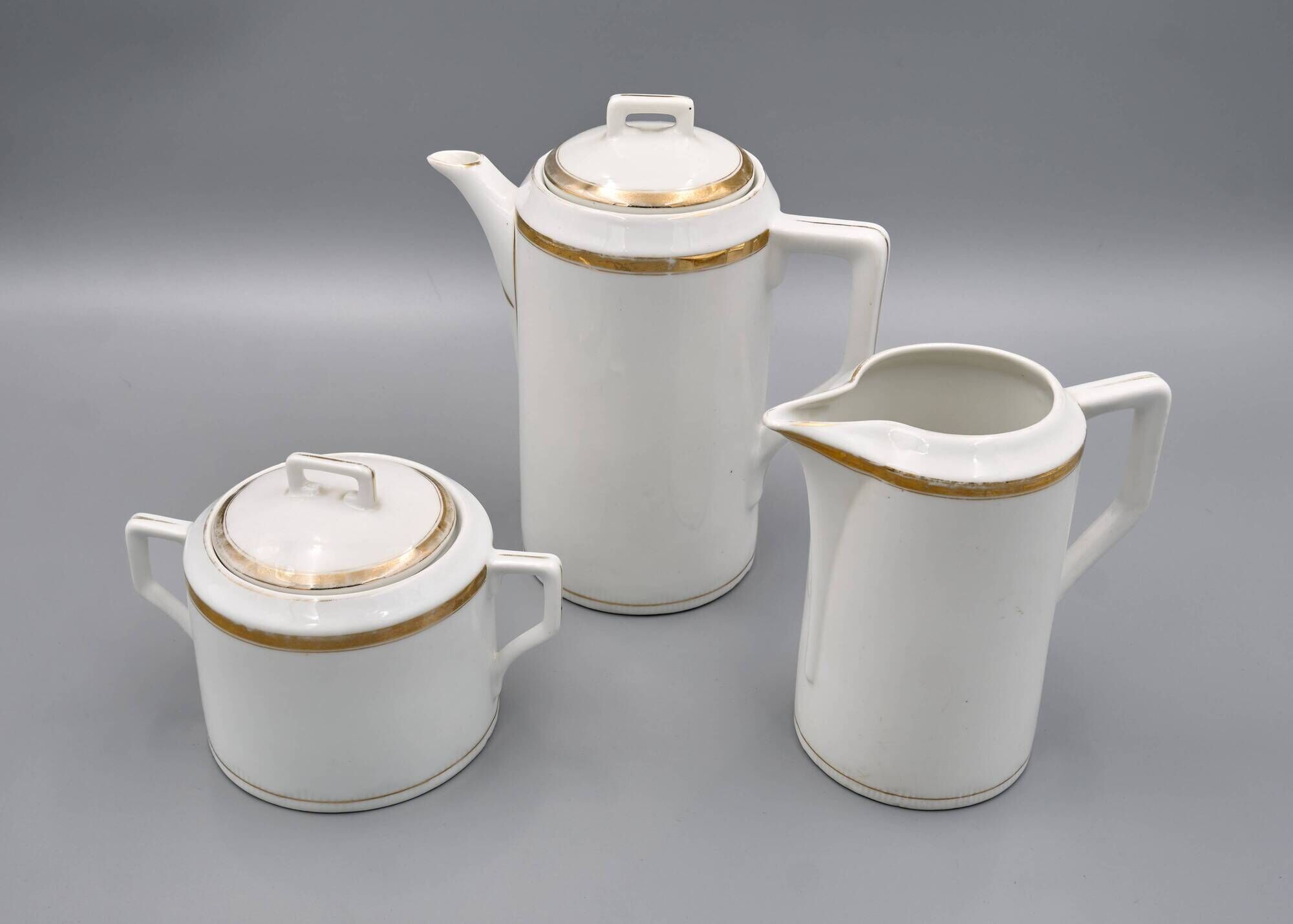 Art Déco Porcelain Coffee Set „Modern”, Porzellanfabrik Merkelsgrün