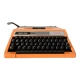 Machine à écrire orange Silver Reed 250 Tabulator Seiko Japan