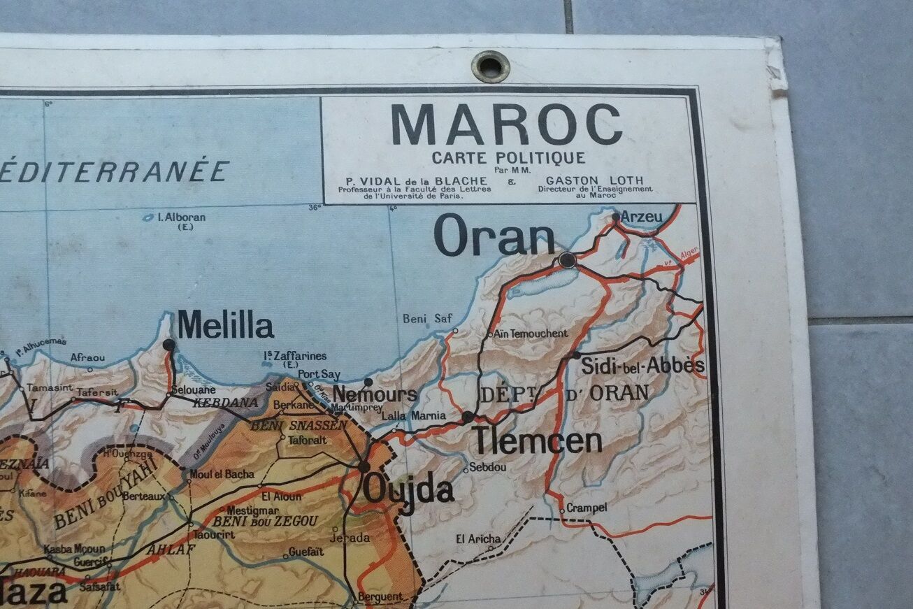 School Vidal-Lablache n ° 44 Morocco map