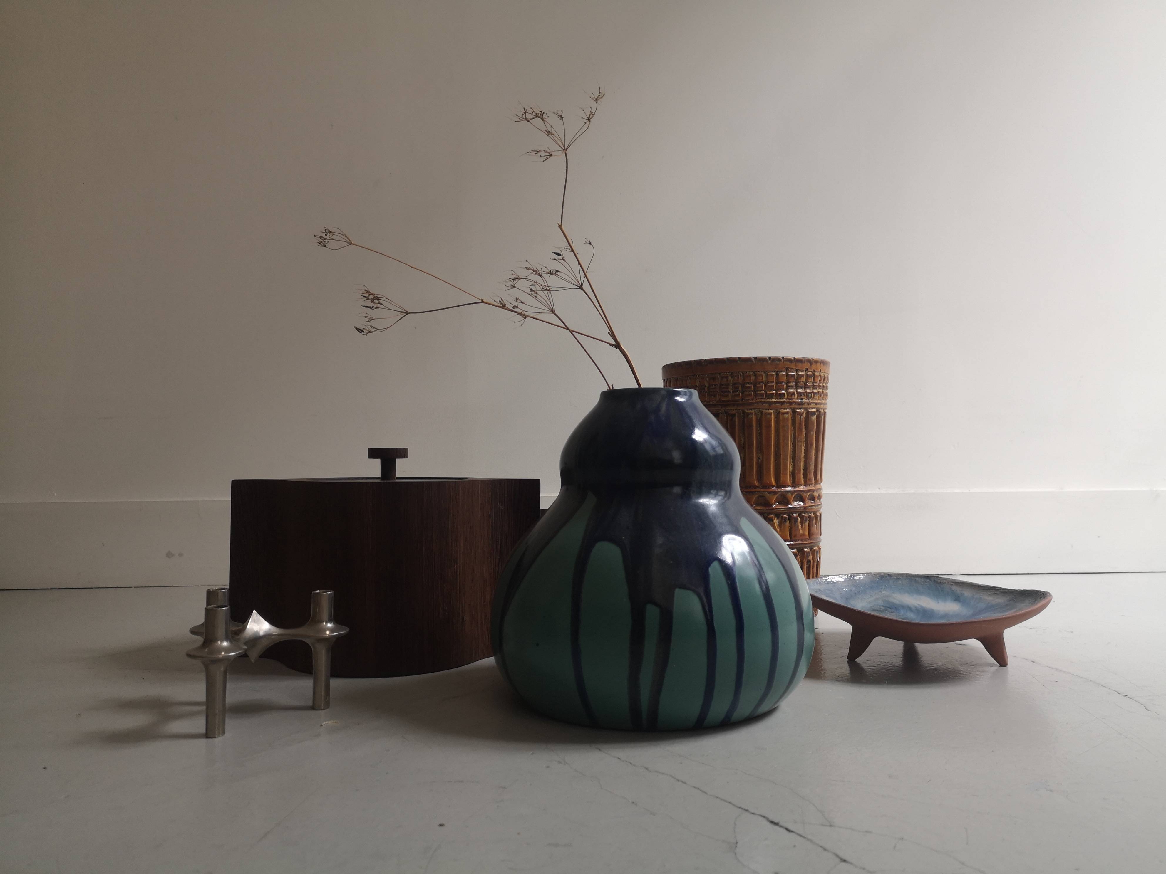 enameled ceramic vase attributed to Léon Pointu (1879-1942)