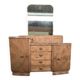 Art Deco furniture dressing table with mirror and marble