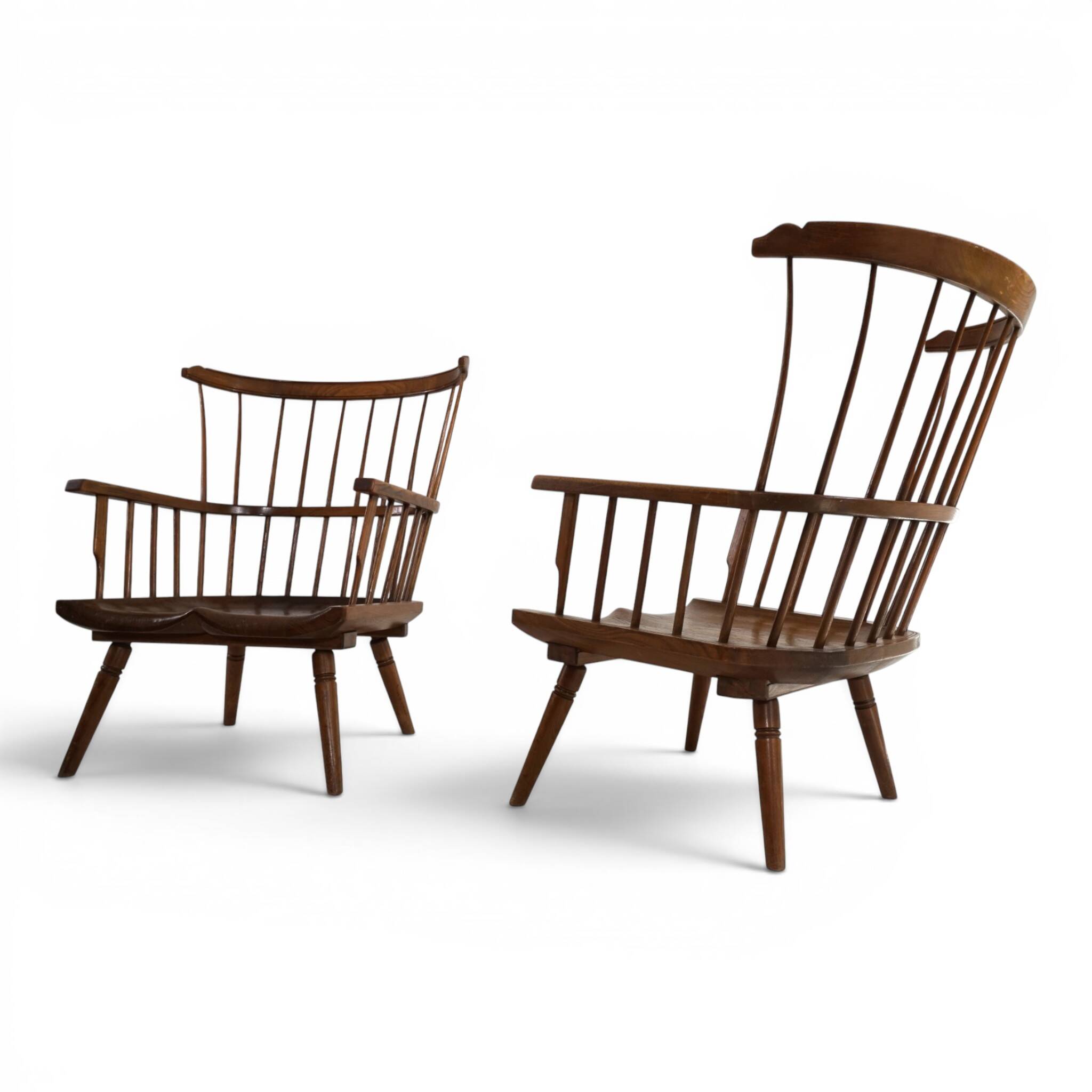 Paire de fauteuils lounge Windsor faits à la main, Angleterre, vers 1960