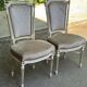 2 chaises Louis XVI médaillon carré du XIXème siècle