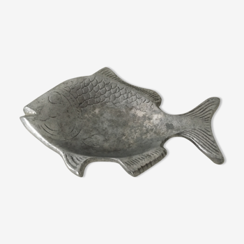 Cendrier poisson en métal