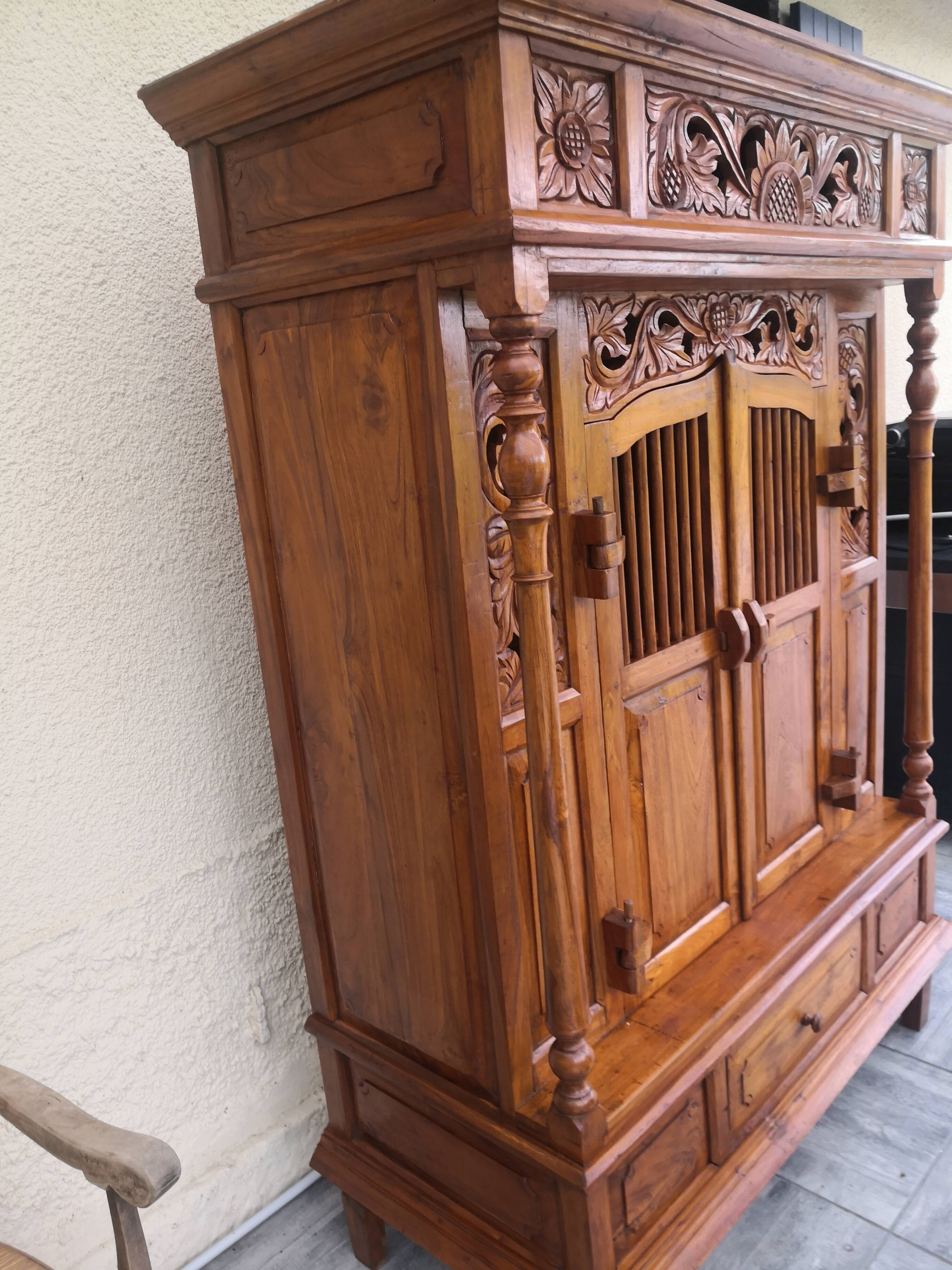 Sideboard, storage unit with 2 doors, 1 drawer, vintage.